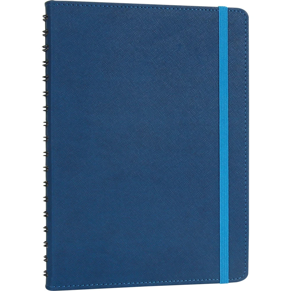 17,5 x 24 cm Gizli Spiralli Termo Deri Sert Kapaklı Günlük Tarihli Ajanda 336 Sayfa 70 gr Ivory Krem Çizgili İç Kağıt Promozone