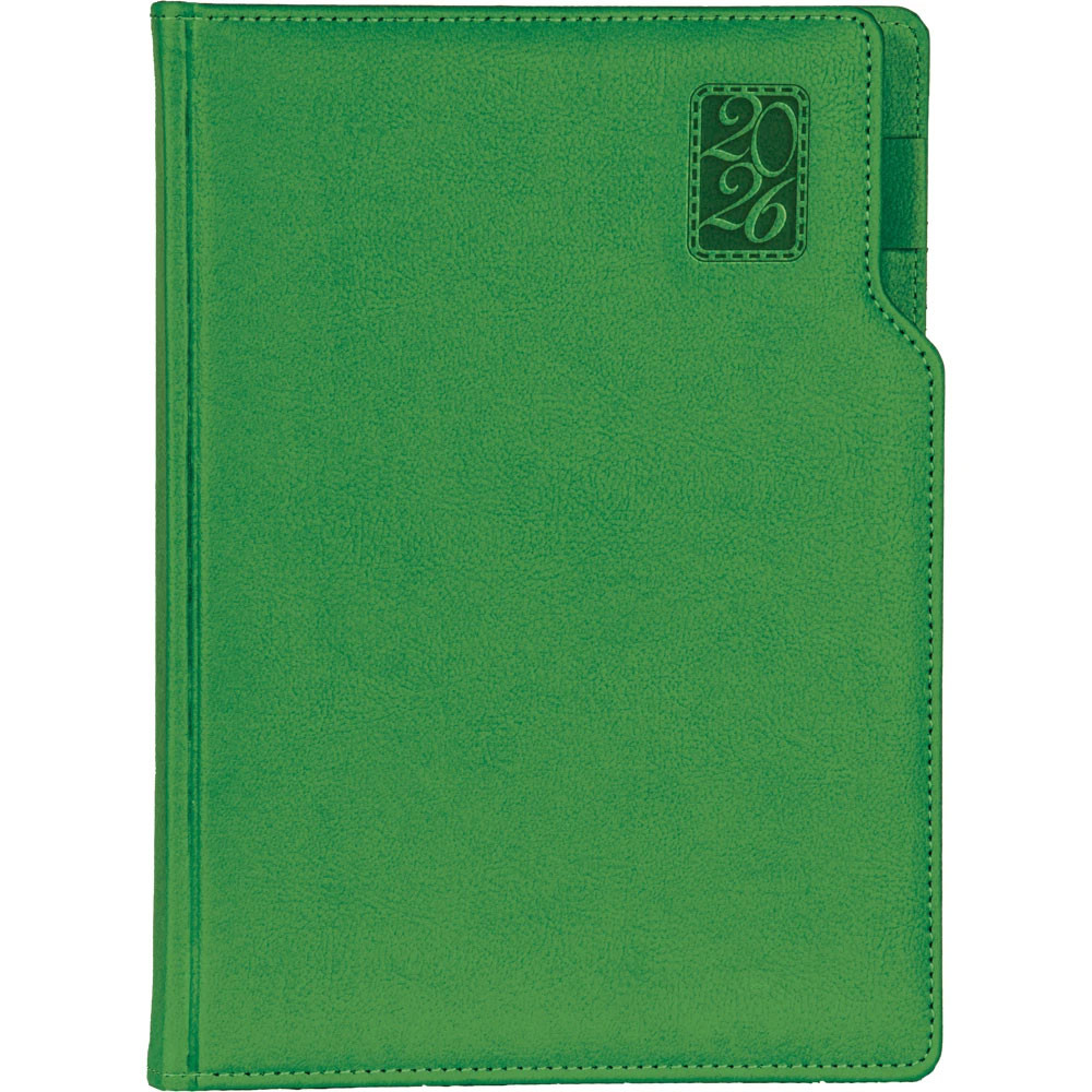 17 x 24 cm Termo Deri Sert Kapaklı Günlük Tarihli Ajanda 336 Sayfa 70 gr Ivory Krem Çizgili İç Kağıt Kalem Tutuculu Promozone