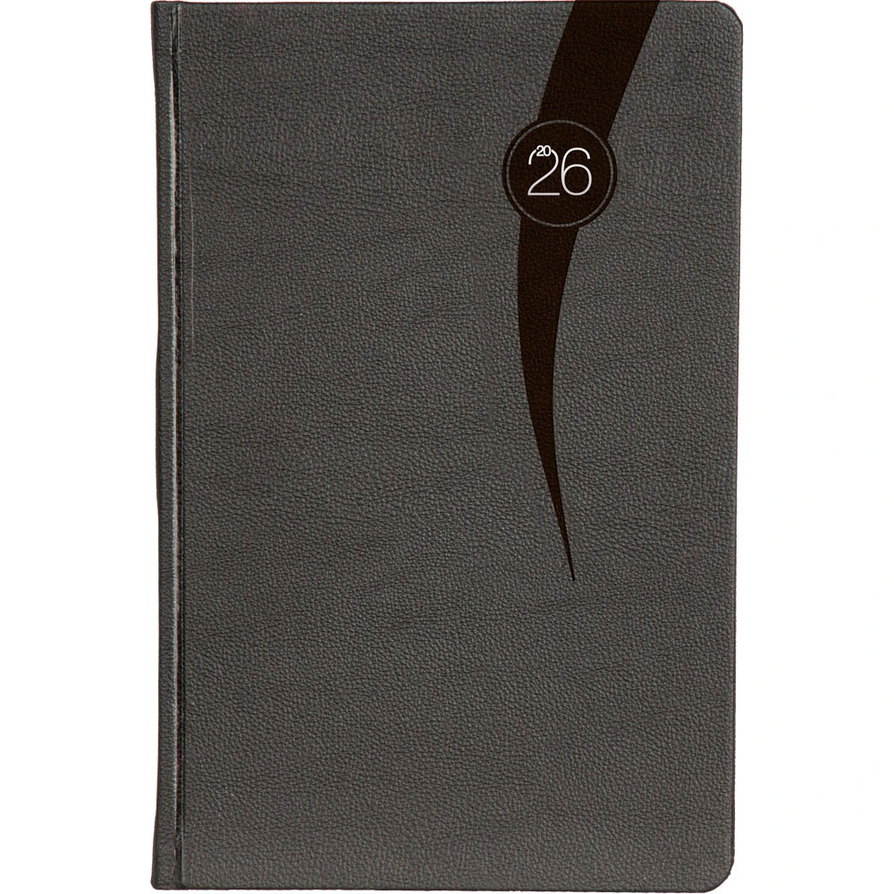 16 x 24 cm Termo Deri Sert Kapaklı Günlük Tarihli Ajanda 320 Sayfa 70 gr Krem Çizgili İç Kağıt Promozone