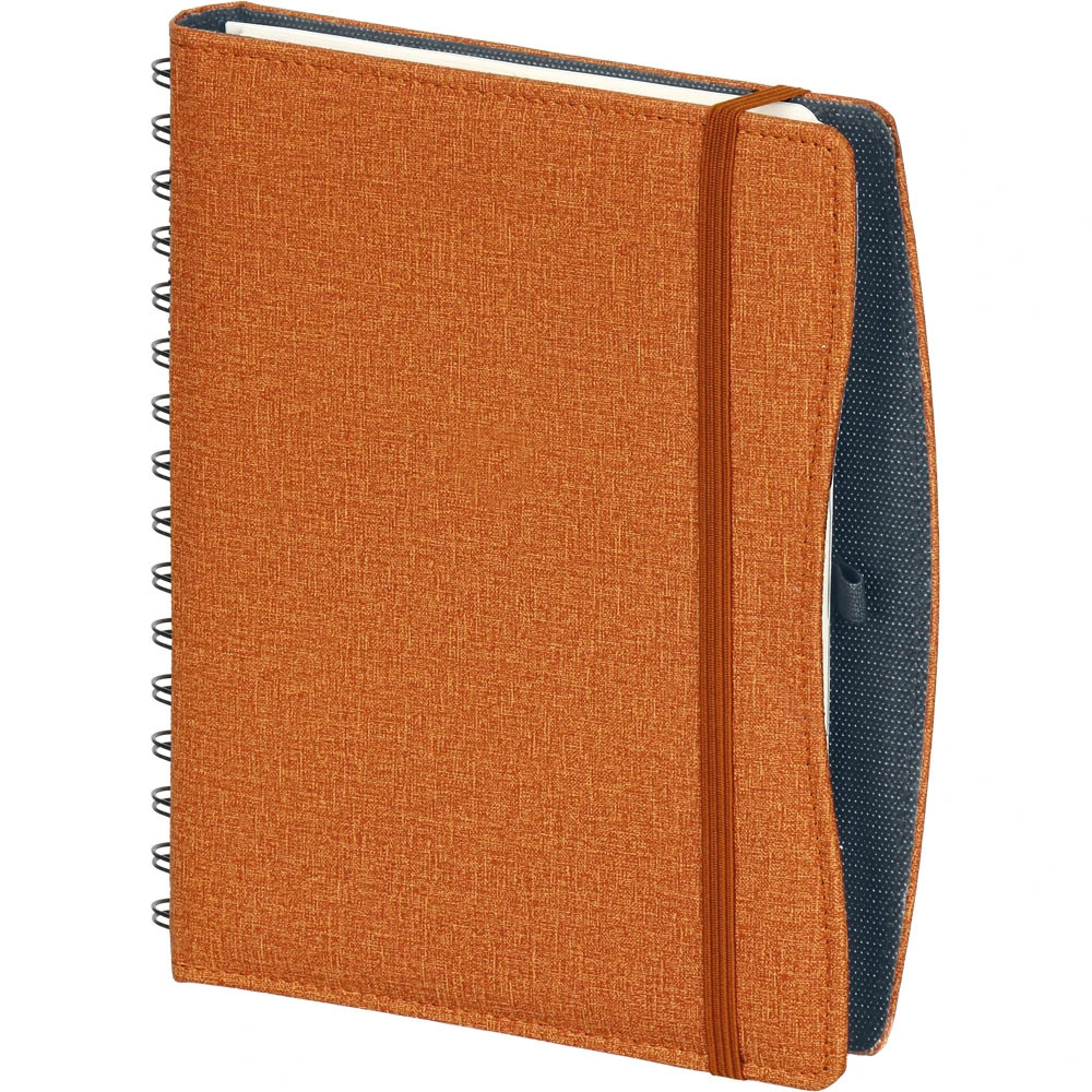 17 x 24 cm Gizli Spiralli Termo Deri Sert Kapaklı Günlük Tarihli Ajanda 336 Sayfa 70 gr Ivory Krem Kalem Tutuculu Promozone