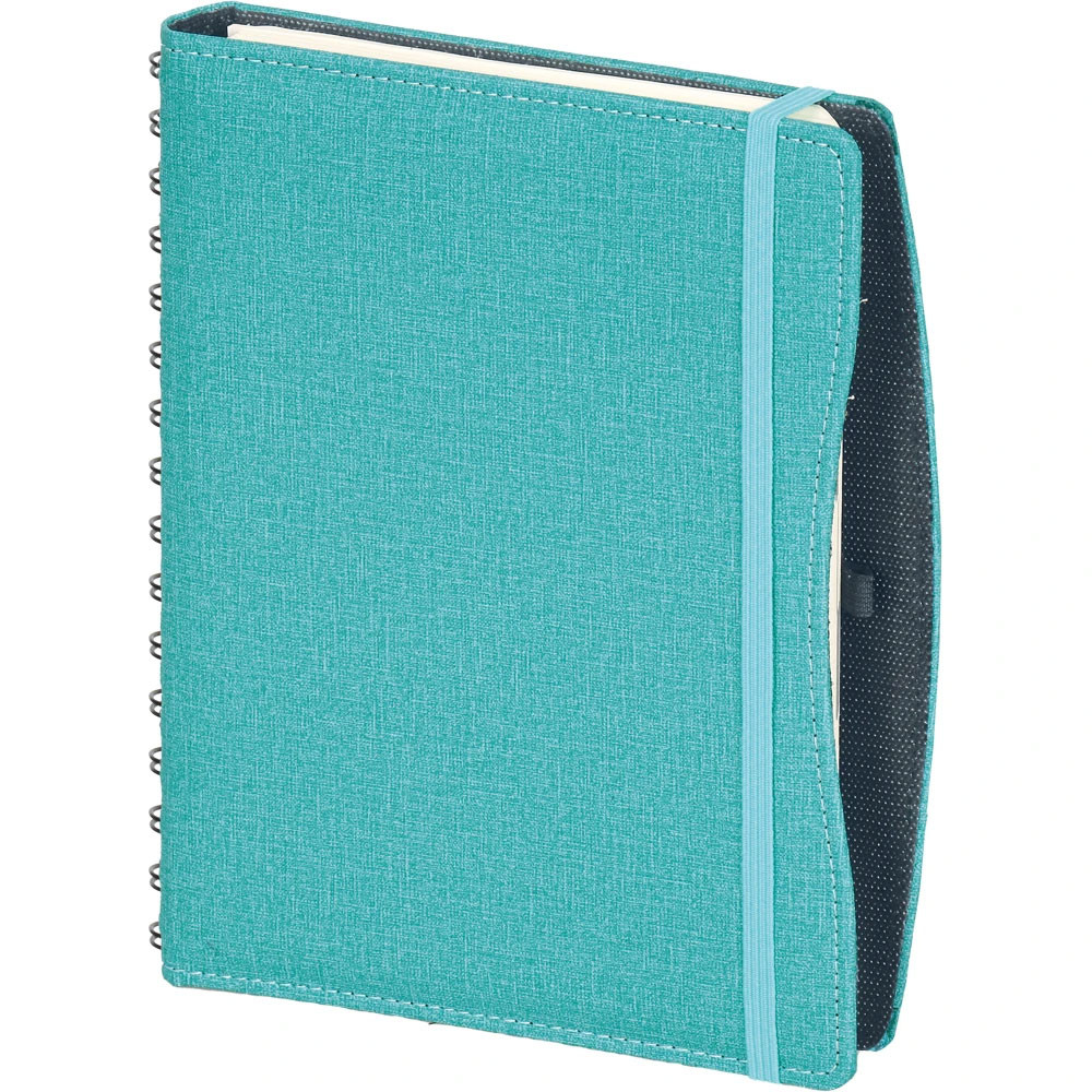 17 x 24 cm Gizli Spiralli Termo Deri Sert Kapaklı Günlük Tarihli Ajanda 336 Sayfa 70 gr Ivory Krem Kalem Tutuculu Promozone