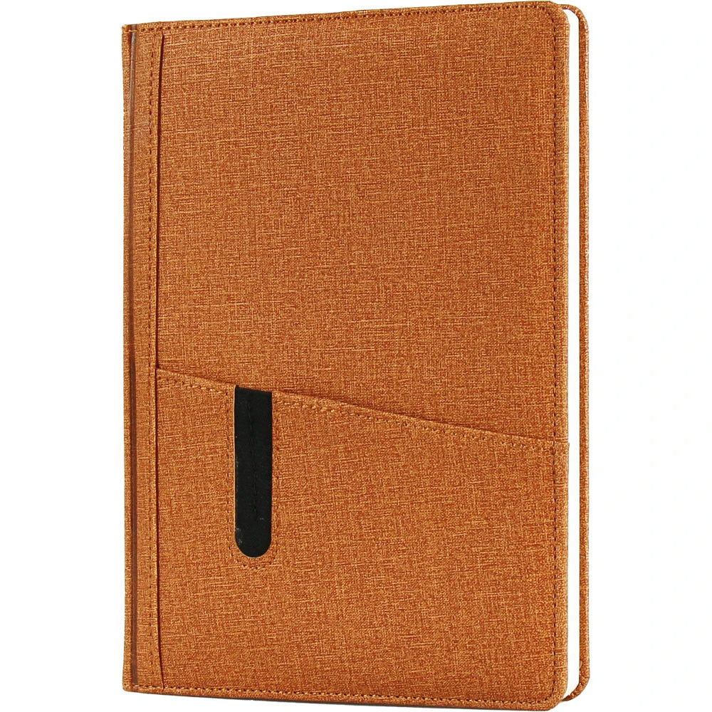 17 x 24 cm Termo PU Sert Kapaklı Günlük Tarihli Ajanda 336 Sayfa 70 gr Ivory Krem Kart ve Telefon Bölmeli Kalem Tutuculu Promozone