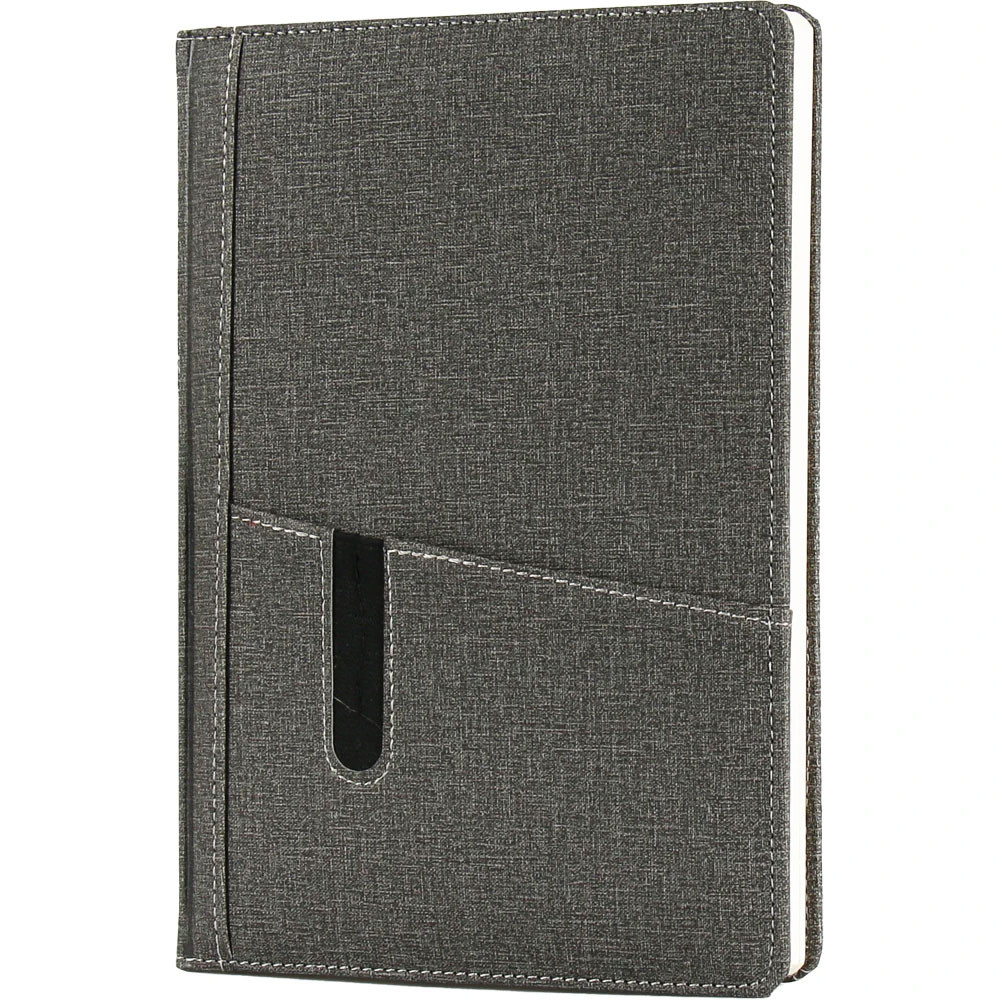 17 x 24 cm Termo PU Sert Kapaklı Günlük Tarihli Ajanda 336 Sayfa 70 gr Ivory Krem Kart ve Telefon Bölmeli Kalem Tutuculu Promozone