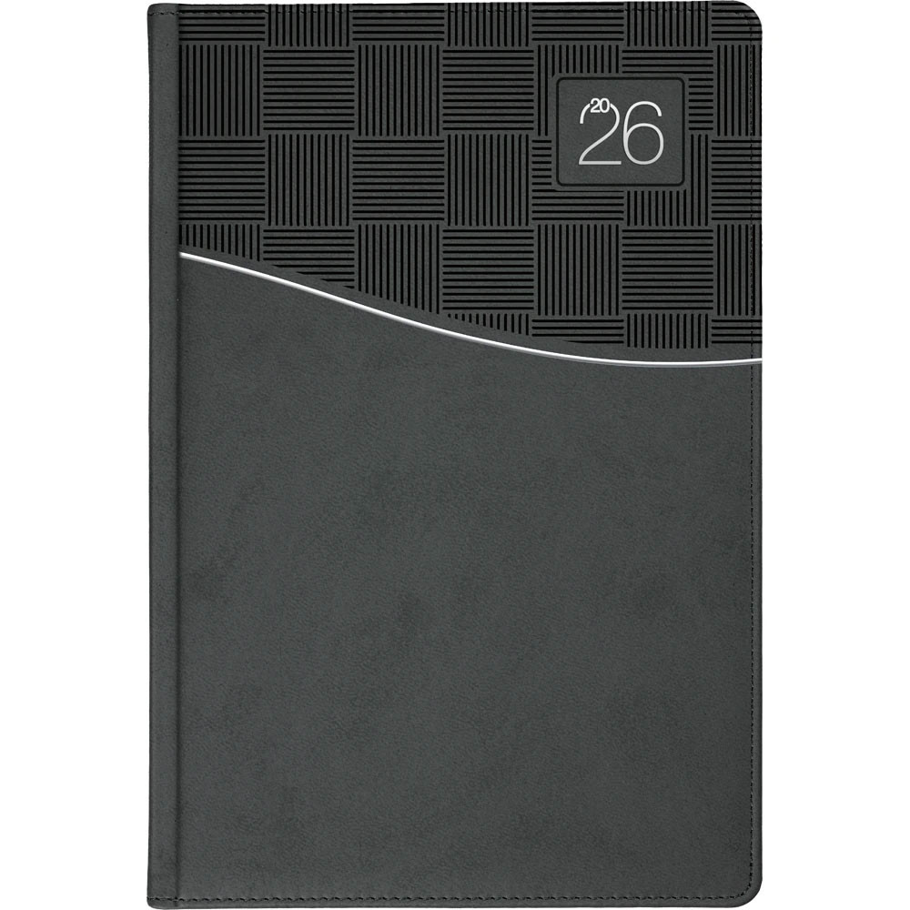 16 x 24 cm Termo Deri Sert Kapaklı Günlük Tarihli Ajanda 320 Sayfa 70 gr Krem İç Kağıt Promozone