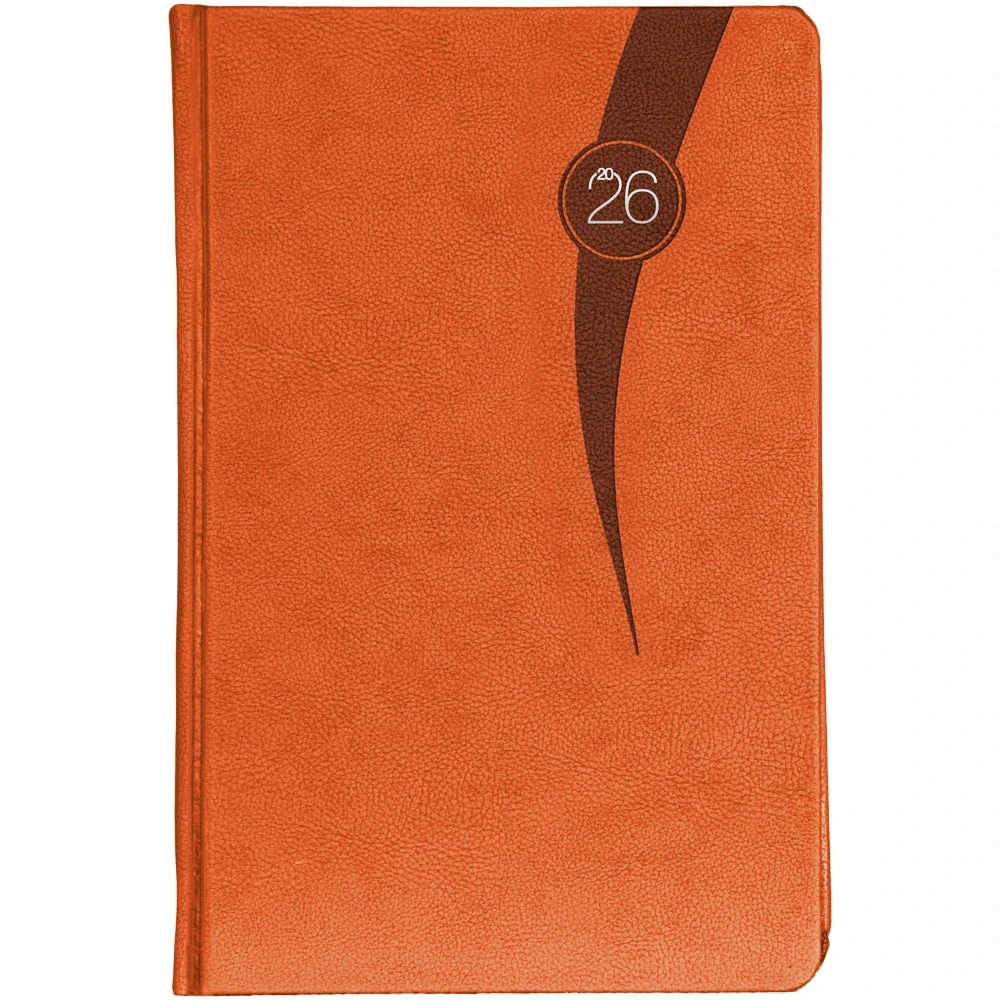 16 x 24 cm Termo Deri Sert Kapaklı Günlük Tarihli Ajanda 320 Sayfa 70 gr Krem Çizgili İç Kağıt Promozone
