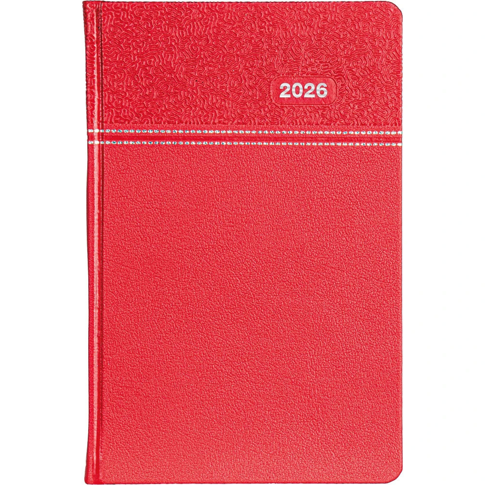 16 x 24 cm Termo Deri Sert Kapaklı Günlük Tarihli Ajanda 320 Sayfa 70 gr Ivory Krem Çizgili iç Kağıt Promozone