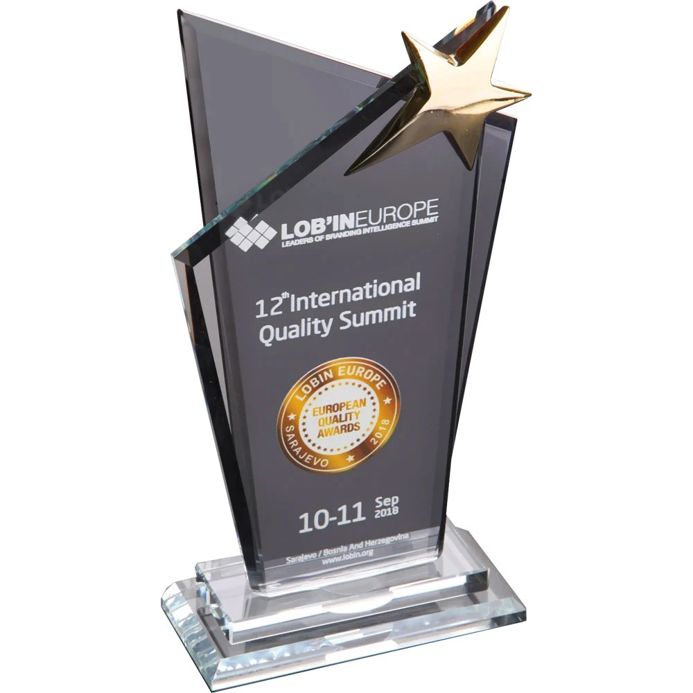 14 x 26 cm Kristal Plaket Promozone