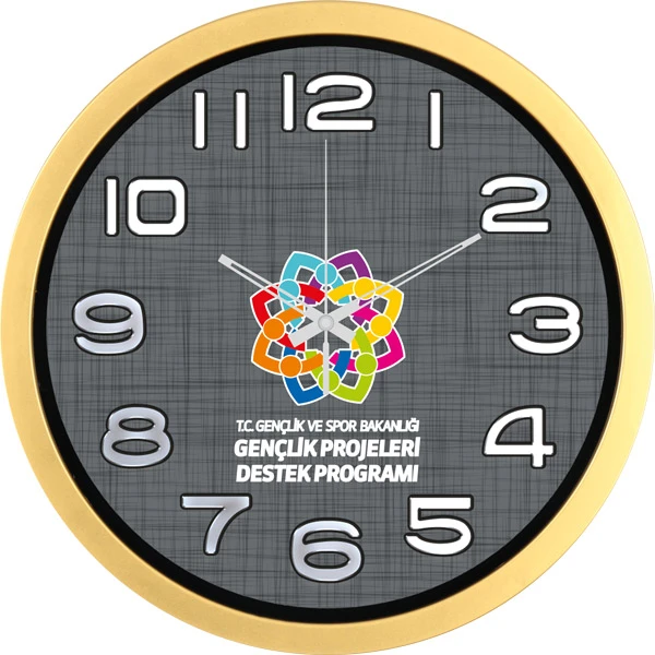  35 cm Plastik Duvar Saati Promozone
