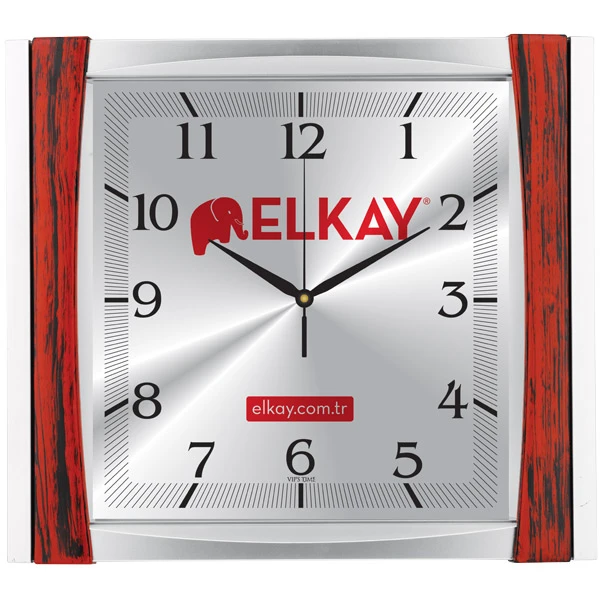 32,5 x 36,5 cm Plastik Duvar Saati Promozone