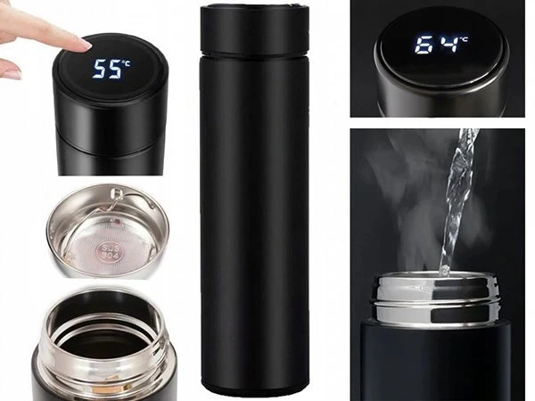 Led Isı Göstergeli Termos 450ml Promozone