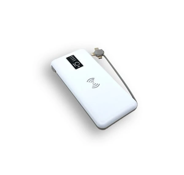 10.000 mAh Wireless Powerbank (Dahili Kablolu) Promozone