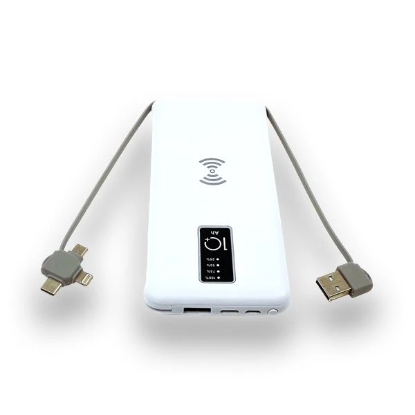 10.000 mAh Wireless Powerbank (Dahili Kablolu) Promozone
