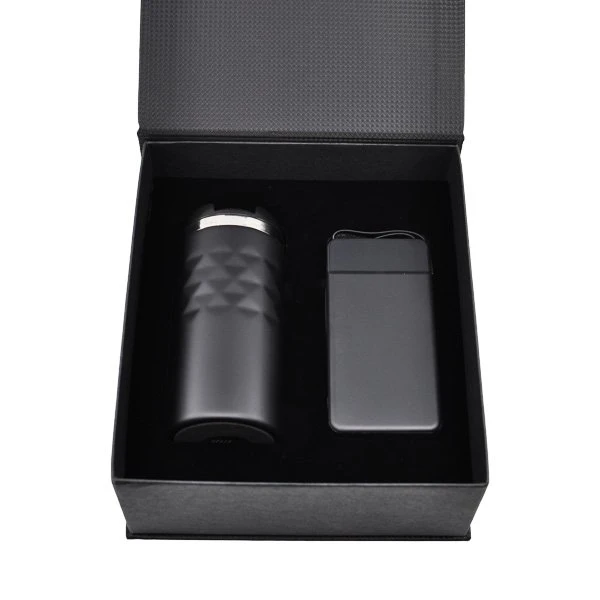 2 Ürünlü Kutulu Vip Hediye Seti (Termos - 10.000 mAh Hızlı Şarj Powerbank) Promozone