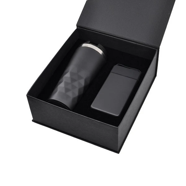 2 Ürünlü Vip Kutulu Hediye Seti (10.000 mAh Powerbank - Termos) Promozone
