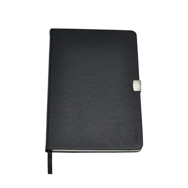 14 x 21 cm Termo Deri Kapaklı Tarihsiz Defter, 224 Sayfa, 80gr. Ivory Çizgili İç Kağıt, Metal Kilit, Kenarları Boyalı Promozone