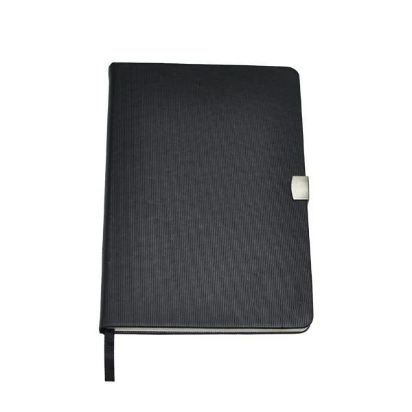 14 x 21 cm Termo Deri Kapaklı Tarihsiz Defter, 224 Sayfa, 80gr. Ivory Çizgili İç Kağıt, Metal Kilit, Kenarları Boyalı Promozone