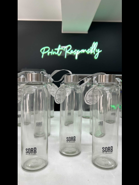 500 ml Cam Matara Şu Şişesi Kılıfsız