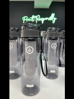 800 ML Detoks Filtreli Plastik Su Şişesi