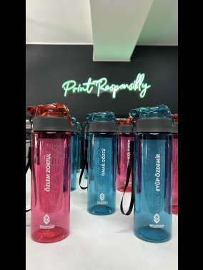 800 ML Detoks Filtreli Plastik Su Şişesi