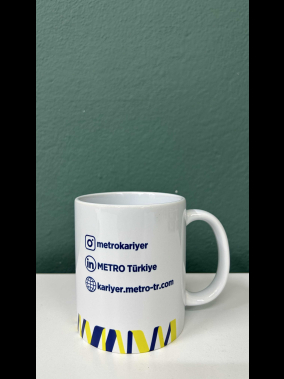 Porselen Süblimasyon Klasik Silindir Promosyon Kupa Bardak - Kutulu