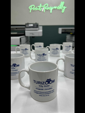 Porselen Süblimasyon Klasik Silindir Promosyon Kupa Bardak - Kutulu