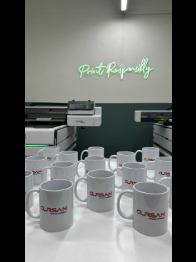 Porselen Süblimasyon Klasik Silindir Promosyon Kupa Bardak - Kutulu