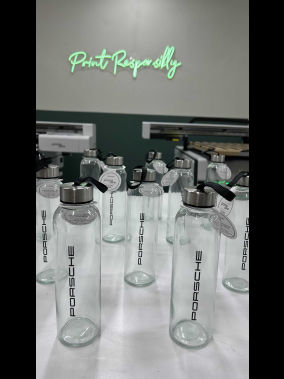 500 ml Cam Matara Şu Şişesi Kılıfsız