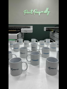 Porselen Süblimasyon Klasik Silindir Promosyon Kupa Bardak - Kutulu