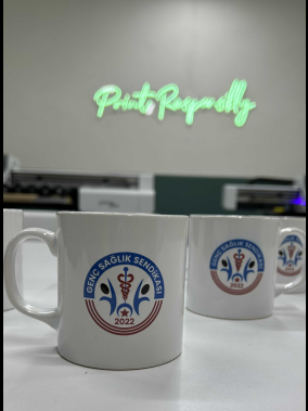 Porselen Süblimasyon Klasik Silindir Promosyon Kupa Bardak - Kutulu