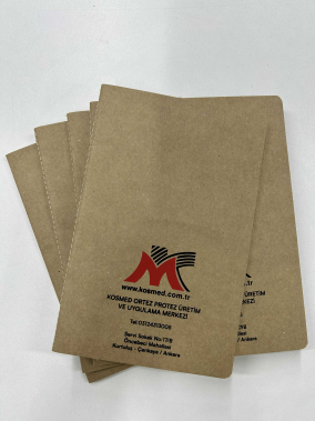 12,5 x 20 cm Kraft Kapak Terzi Dikiş Defter