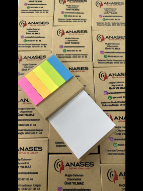 Geri Dönüşüm Renkli Yapışkanlı Notluk