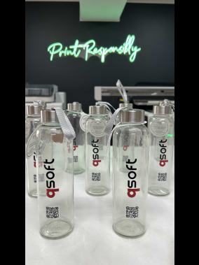 500 ml Cam Matara Şu Şişesi Kılıfsız