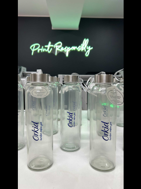 500 ml Cam Matara Şu Şişesi Kılıfsız