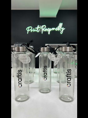 500 ml Cam Matara Şu Şişesi Kılıfsız