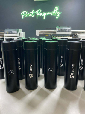 450 ML Isı Derecesi Gösteren Dijital Göstergeli Çelik Termos