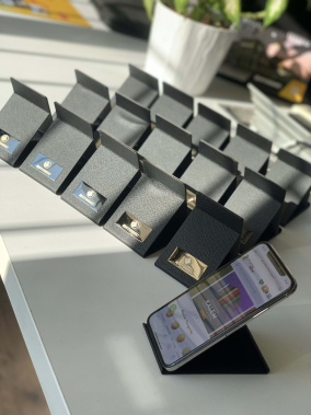 Deri Ayna ve Telefon Standı