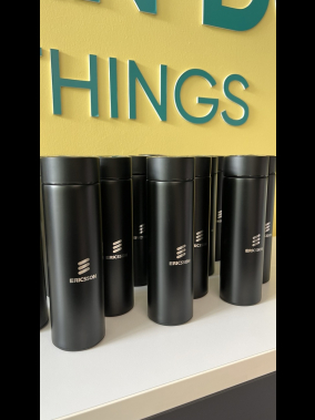 450 ML Isı Derecesi Gösteren Dijital Göstergeli Çelik Termos