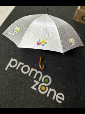 8 Panel Ahşap Saplı Otomatik Mekanizmalı Şemsiye