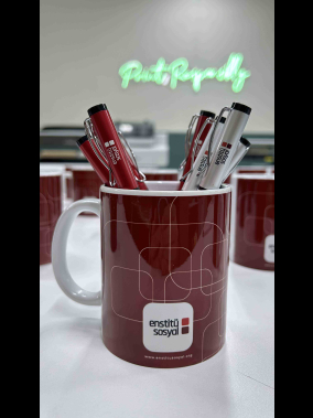 Porselen Süblimasyon Klasik Silindir Promosyon Kupa Bardak - Kutulu