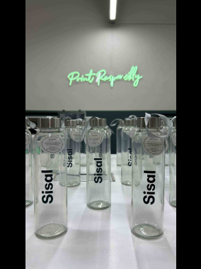 500 ml Cam Matara Şu Şişesi Kılıfsız