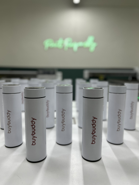 450 ML Isı Derecesi Gösteren Dijital Göstergeli Çelik Termos