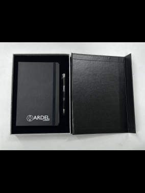 13×21 Termo Deri Defter & Metal Tükenmez Kalem Kutulu Hediye Seti