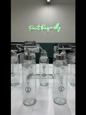 500 ml Cam Matara Şu Şişesi Kılıfsız