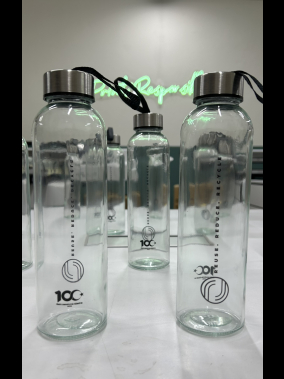 500 ml Cam Matara Şu Şişesi Kılıfsız