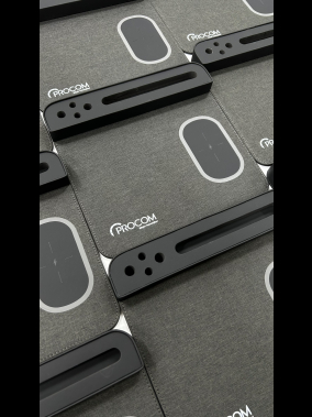 Wireless Kablosuz Şarj Özellikli Mouse Pad (PU Deri, Kalemlik ve Telefon Standlı)