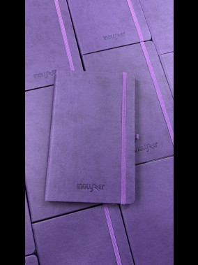 13 x 21 cm Termo PU Sert Kapaklı Tarihsiz Defter, 196 Sayfa, 80 gr Ivory Krem Çizgili İç Kağıt, Renkli Kenarlı, Esnek Lastikli, Kalem Tutuculu