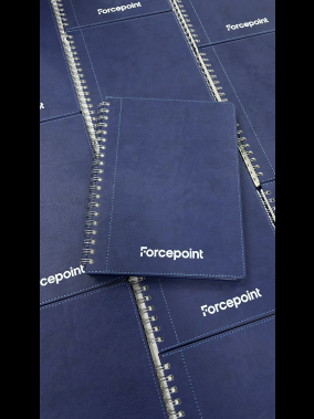 20 x 28 cm Spiralli Termo PU Sert Kapaklı Tarihsiz Defter, 240 Sayfa, 80 gr Ivory Krem Kareli İç Kağıt