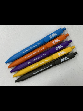 Plastik Basmalı Tükenmez Jel Kalem