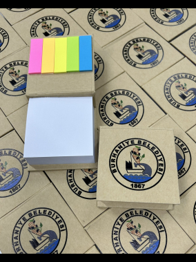 Geri Dönüşüm Renkli Yapışkanlı Notluk