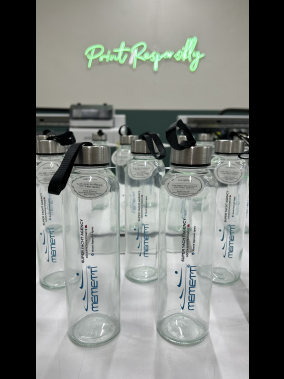 500 ml Cam Matara Şu Şişesi Kılıfsız